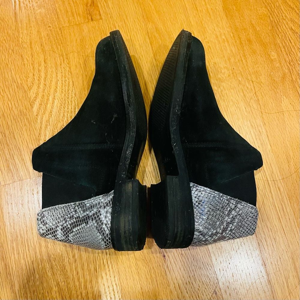 CLARKS Twin Set - Women's Suede and Leather Ankle Boots - Size 7 - Picture 10 of 16